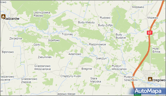 mapa Staroguby, Staroguby na mapie Targeo