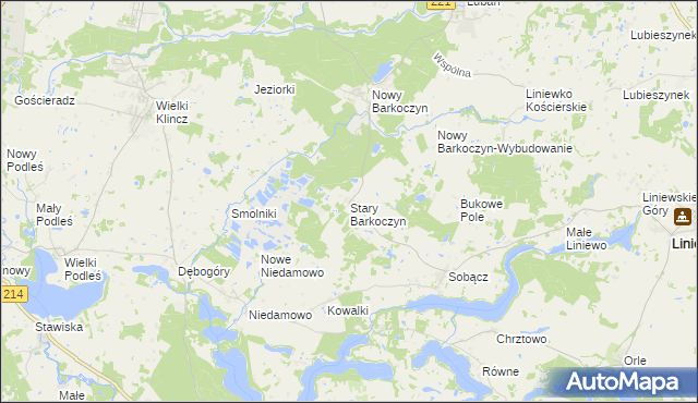 mapa Stary Barkoczyn, Stary Barkoczyn na mapie Targeo