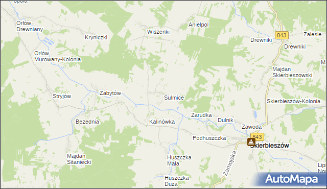 mapa Sulmice, Sulmice na mapie Targeo
