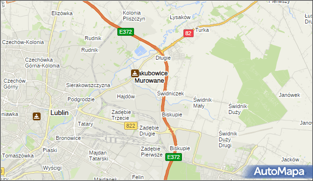 mapa Świdniczek, Świdniczek na mapie Targeo