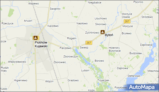 mapa Świesz, Świesz na mapie Targeo