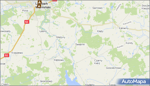 mapa Świętnik, Świętnik na mapie Targeo