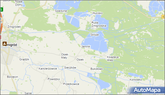 mapa Szarlotka, Szarlotka na mapie Targeo