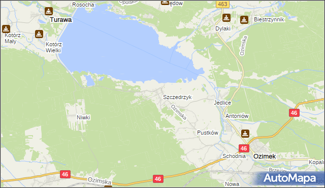 mapa Szczedrzyk, Szczedrzyk na mapie Targeo