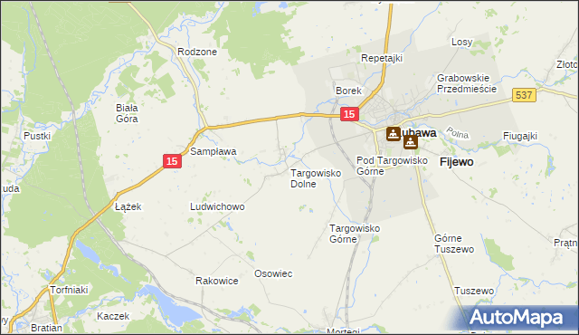 mapa Targowisko Dolne, Targowisko Dolne na mapie Targeo