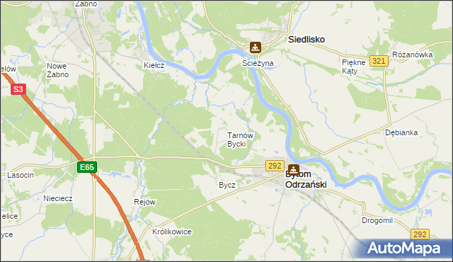 mapa Tarnów Bycki, Tarnów Bycki na mapie Targeo