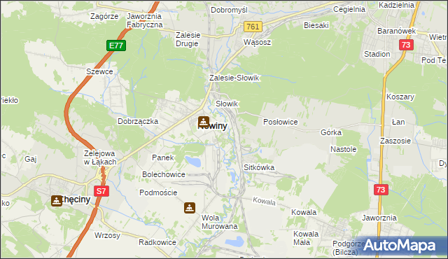 mapa Trzcianki Osada, Trzcianki Osada na mapie Targeo