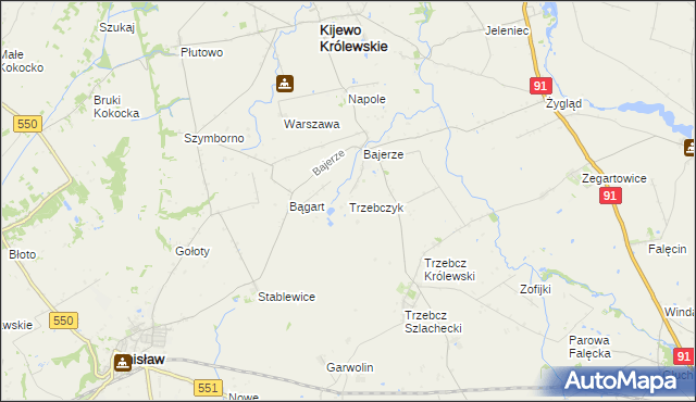 mapa Trzebczyk, Trzebczyk na mapie Targeo