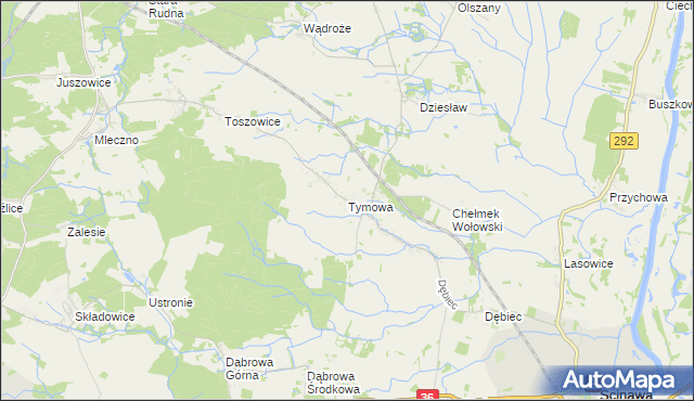 mapa Tymowa gmina Ścinawa, Tymowa gmina Ścinawa na mapie Targeo