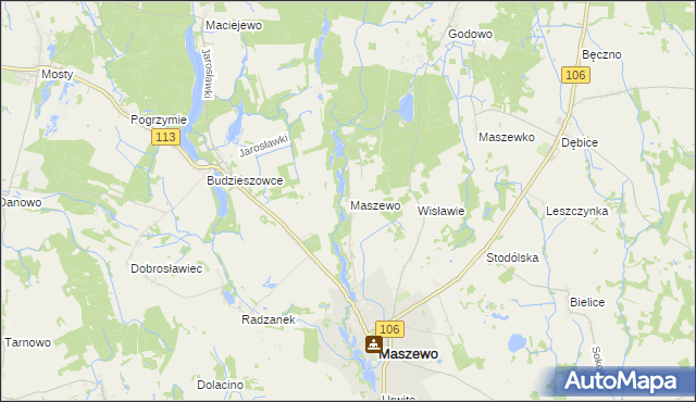 mapa Wisławie, Wisławie na mapie Targeo