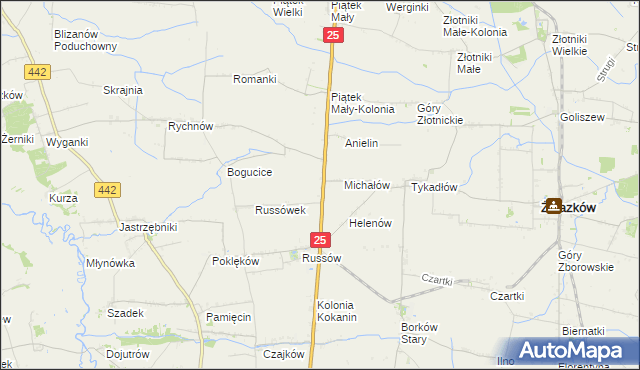 mapa Witoldów gmina Żelazków, Witoldów gmina Żelazków na mapie Targeo