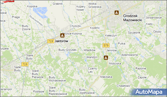 mapa Władków, Władków na mapie Targeo