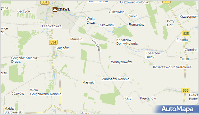 mapa Zaraszów, Zaraszów na mapie Targeo