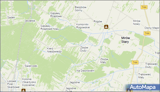 mapa Zbijów Duży, Zbijów Duży na mapie Targeo