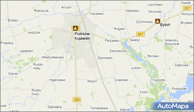 mapa Zborowiec, Zborowiec na mapie Targeo