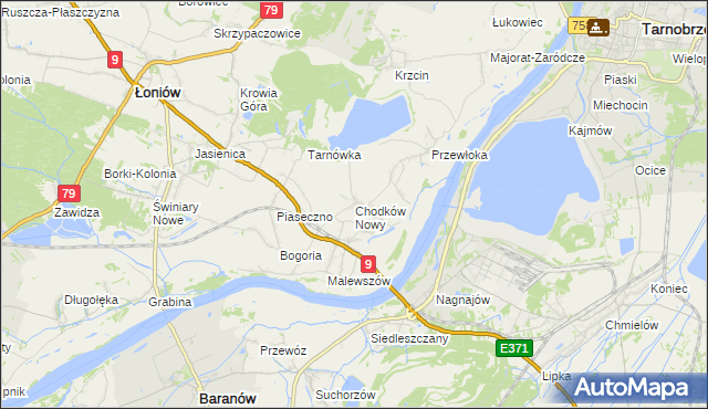 mapa Chodków Nowy, Chodków Nowy na mapie Targeo