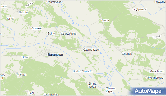 mapa Czarnotrzew, Czarnotrzew na mapie Targeo