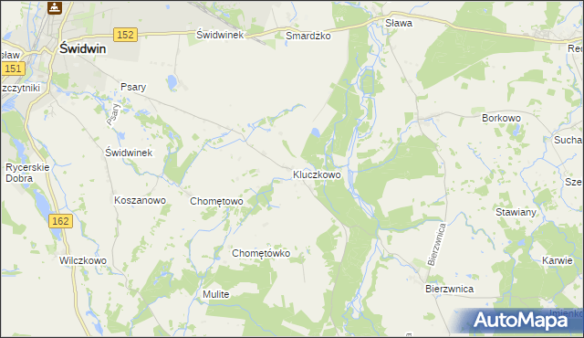 mapa Kluczkowo, Kluczkowo na mapie Targeo