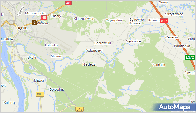 mapa Niebrzegów, Niebrzegów na mapie Targeo