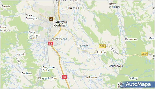 mapa Pławnica, Pławnica na mapie Targeo