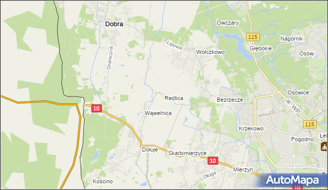 mapa Redlica, Redlica na mapie Targeo