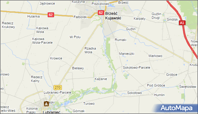 mapa Rzadka Wola-Parcele, Rzadka Wola-Parcele na mapie Targeo