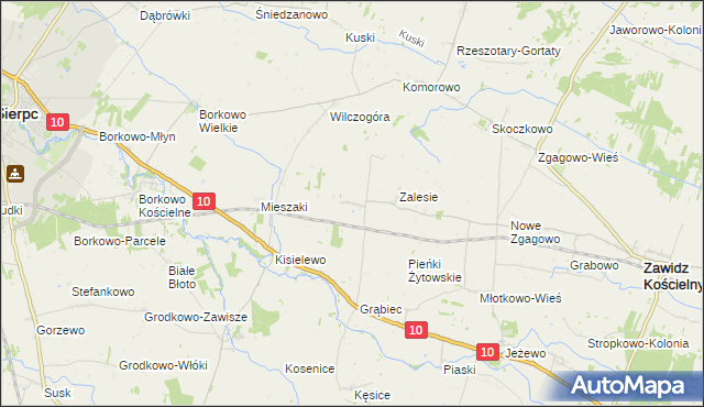 mapa Wola Grąbiecka, Wola Grąbiecka na mapie Targeo