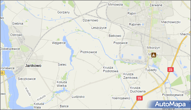 mapa Żalinowo, Żalinowo na mapie Targeo