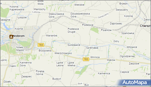 mapa Adamowice gmina Gołcza, Adamowice gmina Gołcza na mapie Targeo