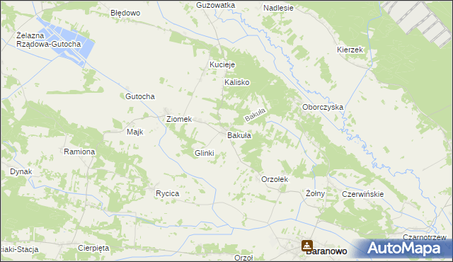 mapa Bakuła, Bakuła na mapie Targeo