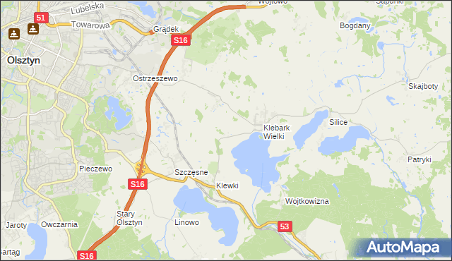 mapa Biedówko, Biedówko na mapie Targeo