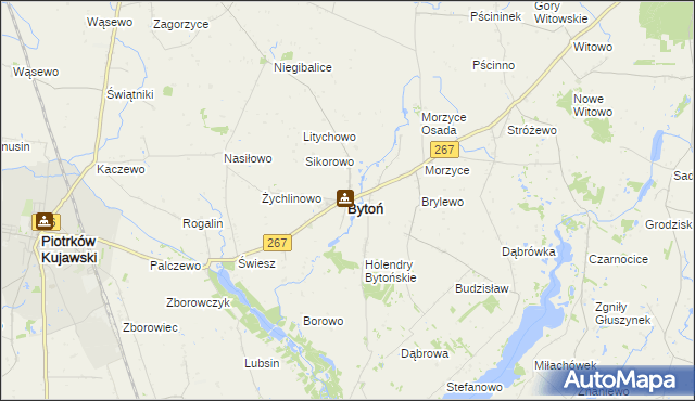 mapa Bytoń, Bytoń na mapie Targeo