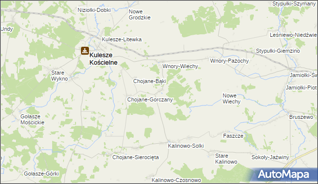 mapa Chojane-Piecki, Chojane-Piecki na mapie Targeo