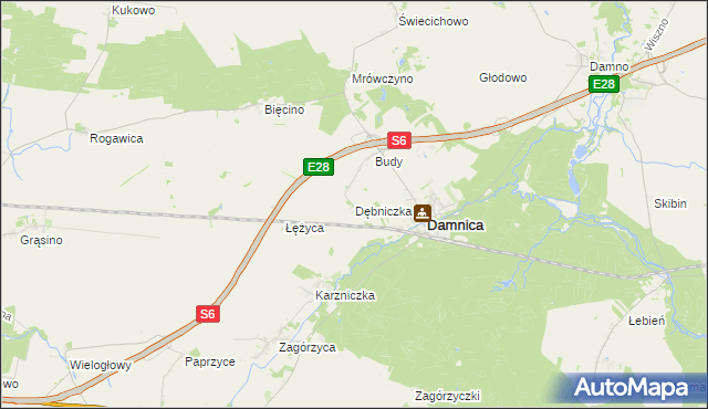 mapa Dębniczka, Dębniczka na mapie Targeo