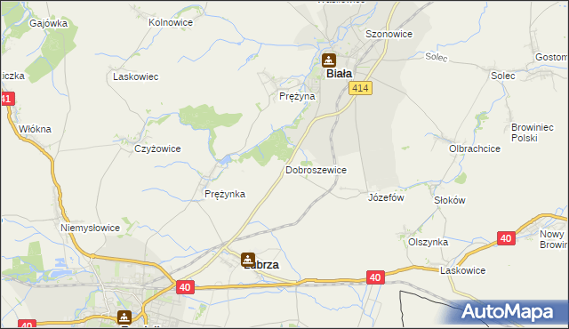 mapa Dobroszewice, Dobroszewice na mapie Targeo