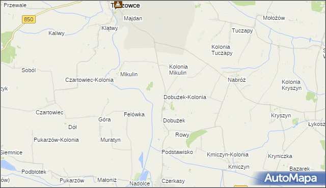 mapa Dobużek-Kolonia, Dobużek-Kolonia na mapie Targeo