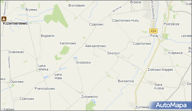 mapa Huby Pijanowskie, Huby Pijanowskie na mapie Targeo