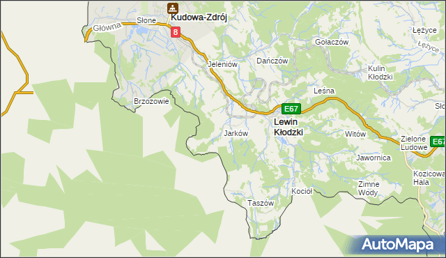 mapa Jarków, Jarków na mapie Targeo