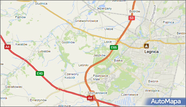 mapa Jaszków, Jaszków na mapie Targeo