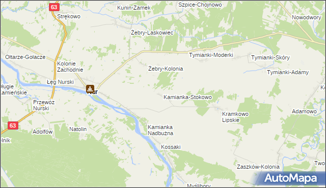 mapa Kamianka-Stokowo, Kamianka-Stokowo na mapie Targeo