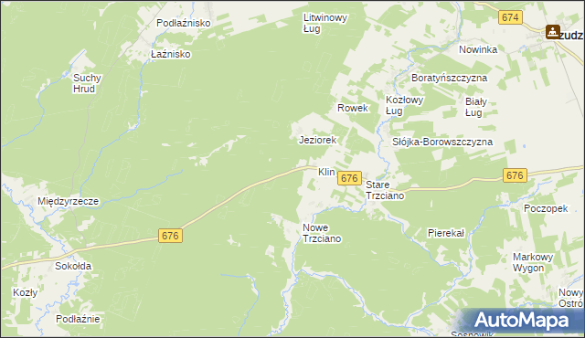 mapa Klin Gajówka, Klin Gajówka na mapie Targeo