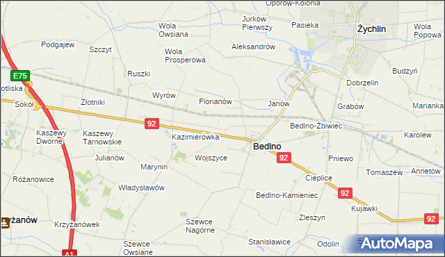 mapa Kręcieszki, Kręcieszki na mapie Targeo