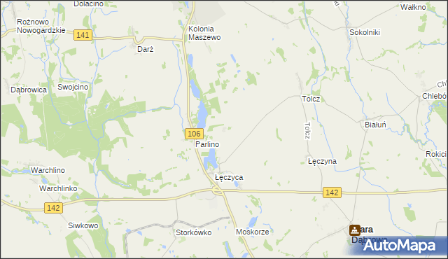 mapa Łęczówka, Łęczówka na mapie Targeo