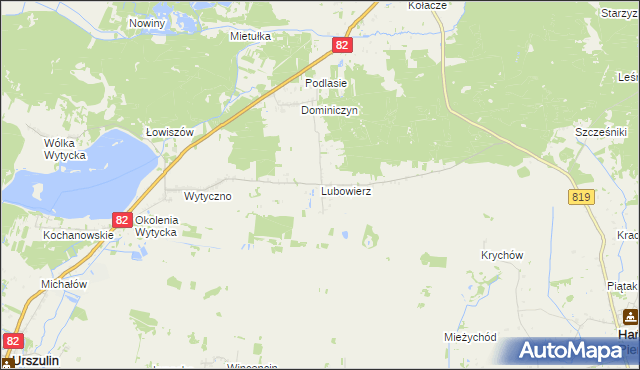 mapa Lubowierz, Lubowierz na mapie Targeo