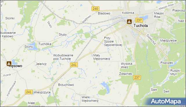 mapa Mały Mędromierz, Mały Mędromierz na mapie Targeo