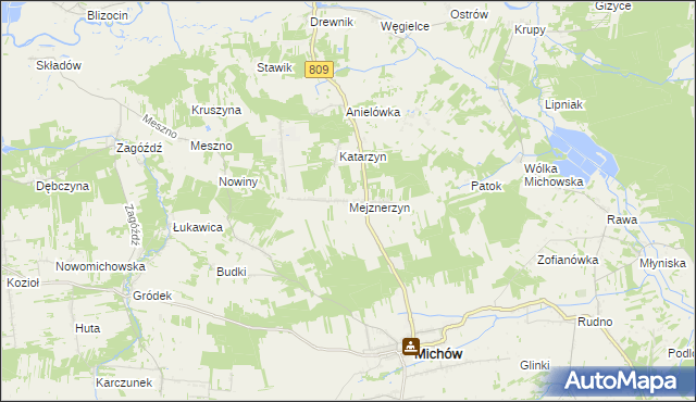 mapa Mejznerzyn, Mejznerzyn na mapie Targeo