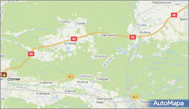 mapa Mnichus, Mnichus na mapie Targeo