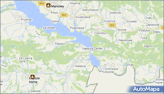 mapa Niedzica-Zamek, Niedzica-Zamek na mapie Targeo