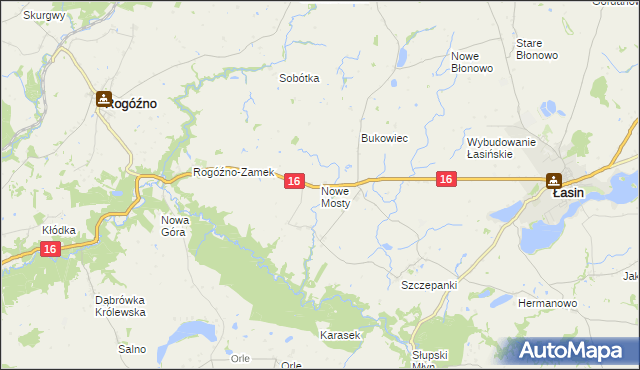 mapa Nowe Mosty gmina Łasin, Nowe Mosty gmina Łasin na mapie Targeo