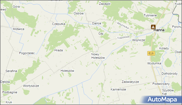 mapa Nowy Holeszów, Nowy Holeszów na mapie Targeo